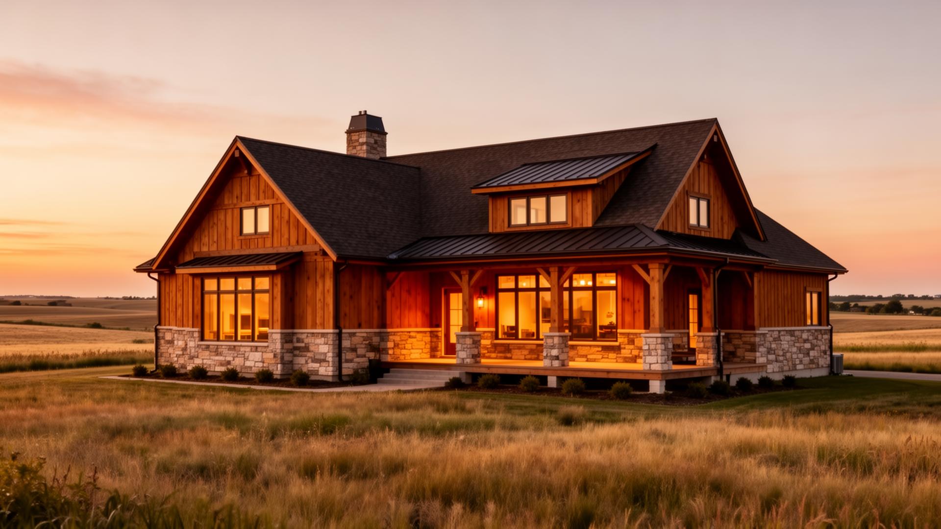 Custom craftsman home built by Cruise Brothers in Central Nebraska
